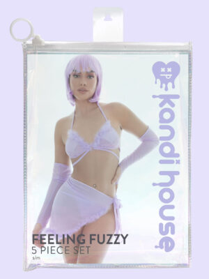 feeling fuzzy 5pc set small/medium lilac feeling fuzzy 5pc set small/medium lilac