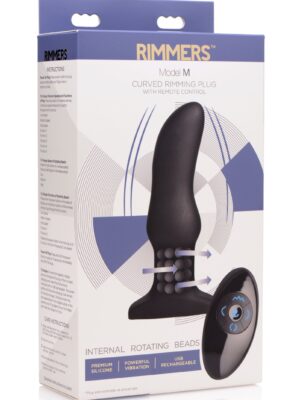 model m curved rimming plug with remote control