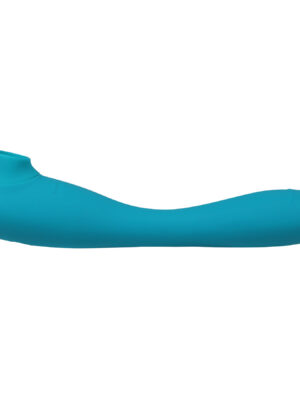 this product sucks sucking clitoral stimulator with bendable g spot vibrator teal