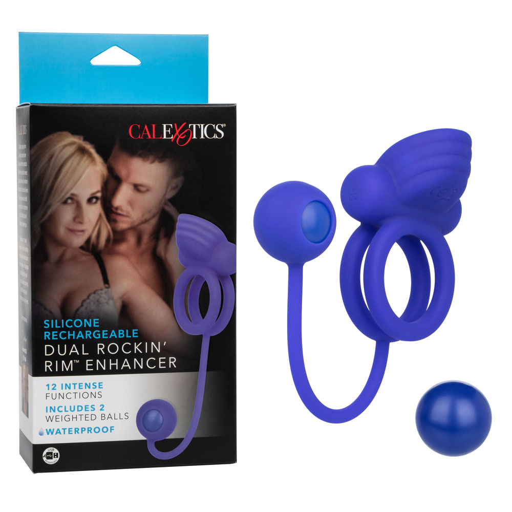 silicone rechargeable dual rockin' rim enhancer