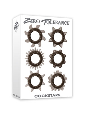 zero tolerance cockstars 6 cock ring set zero tolerance cockstars 6 cock ring set
