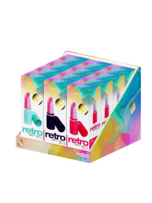 retro rechargeable bullet assort 12 pc display