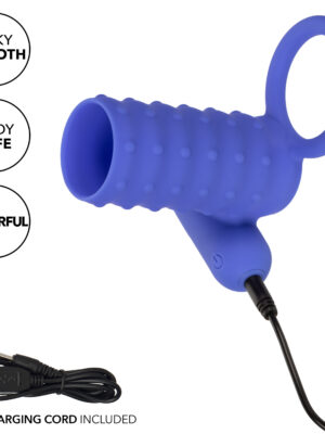 silicone rechargeable endless desires enhancer blue
