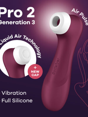 satisfyer pro 2 generation 3 liquid air technology red wine