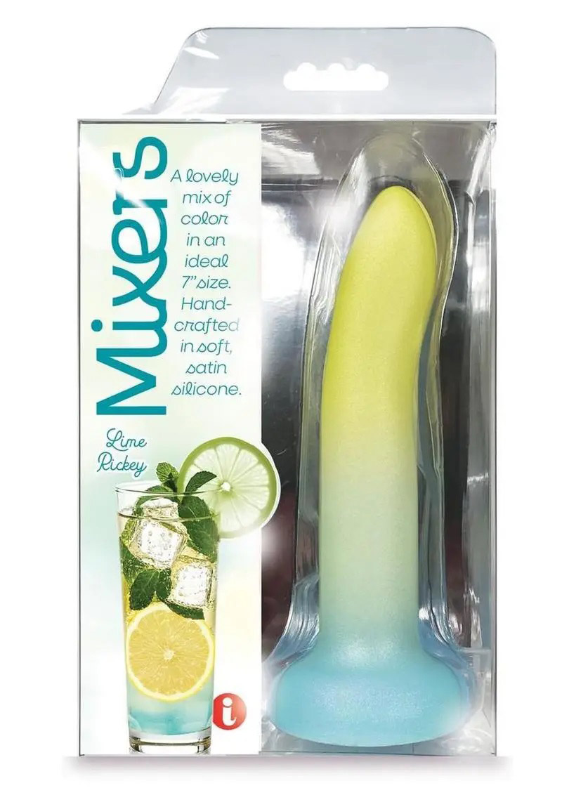 mixers lime rickey 8" dildo yellow mint blue