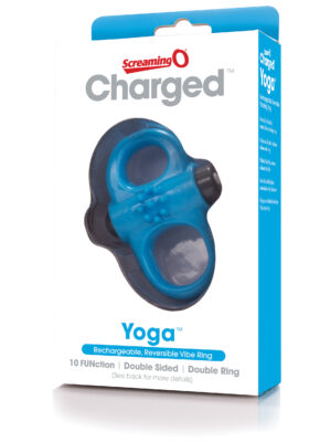 charged yoga rechargeable vibe ring blue