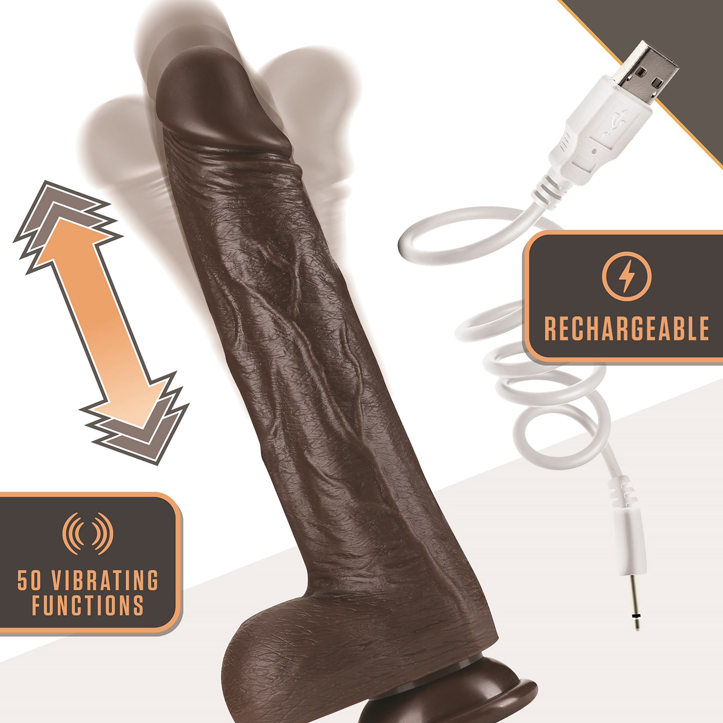dr. skin silicone dr. murphy 8 inch thrusting dildo chocolate dr. skin silicone dr. murphy 8 inch thrusting dildo chocolate