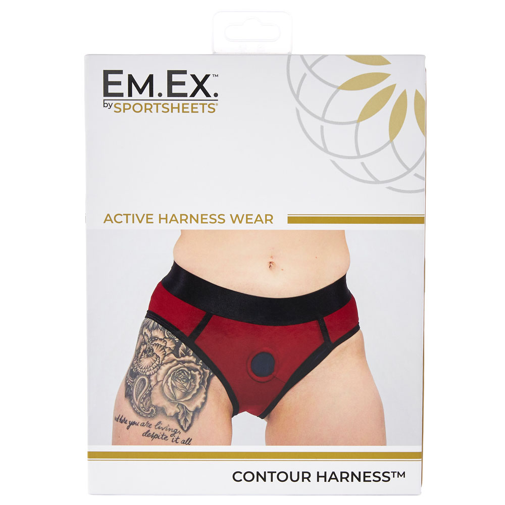 em. ex. active harness wear contour navy/scarelt large em. ex. active harness wear contour navy/scarelt large