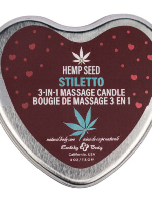 hemp seed 3 in 1 massage candle stiletto 4.07oz