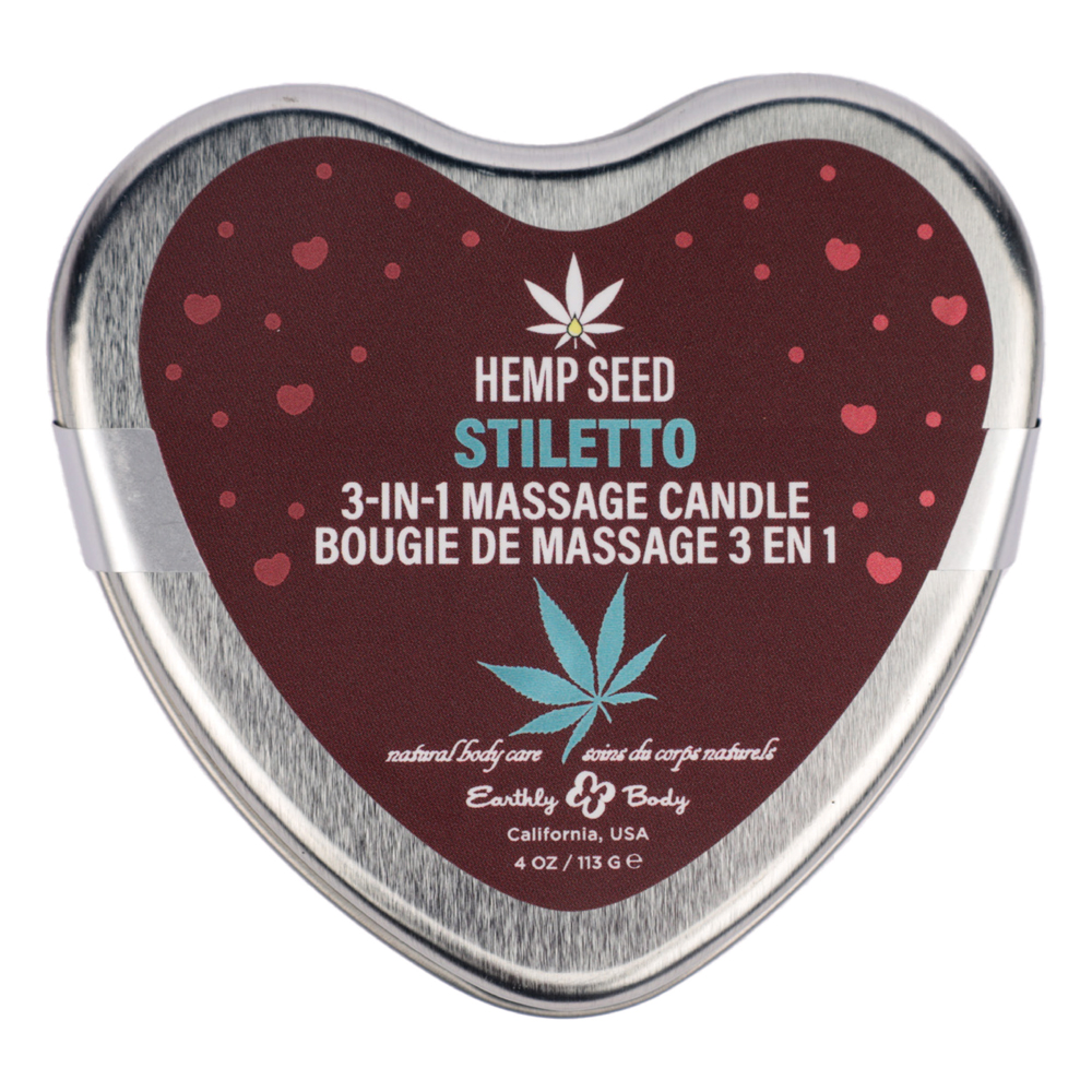 hemp seed 3 in 1 massage candle stiletto 4.07oz
