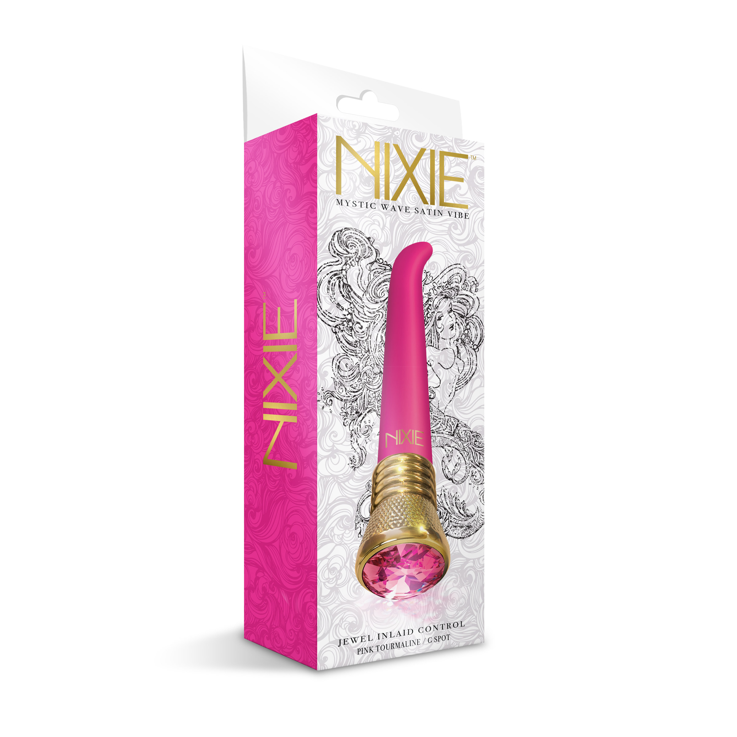 nixie jewel satin g spot vibe 10 function pink tourmaline