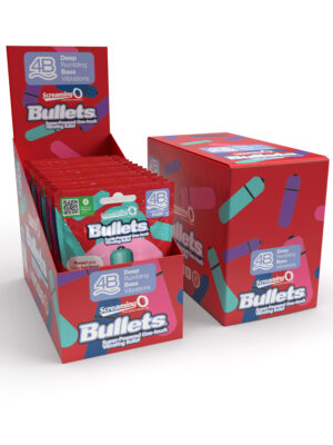 screaming o 4b bullet super powered one touch vibrating bullet display assorted