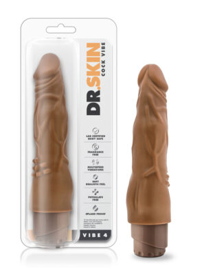 dr. skin cock vibe 4 8 inch vibrating cock mocha dr. skin cock vibe 4 8 inch vibrating cock mocha