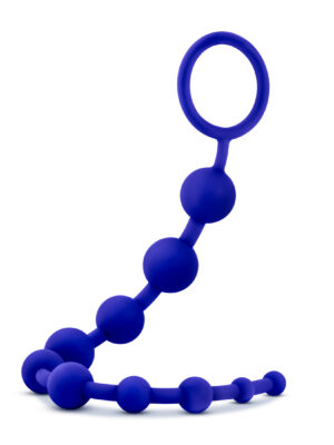 luxe silicone 10 beads indigo