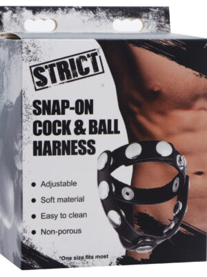 snap on cock & ball harness