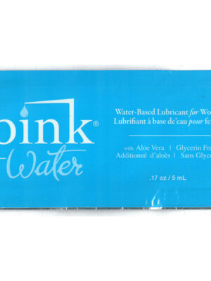 pink water 0.17 oz. foil packets 50 piece bag
