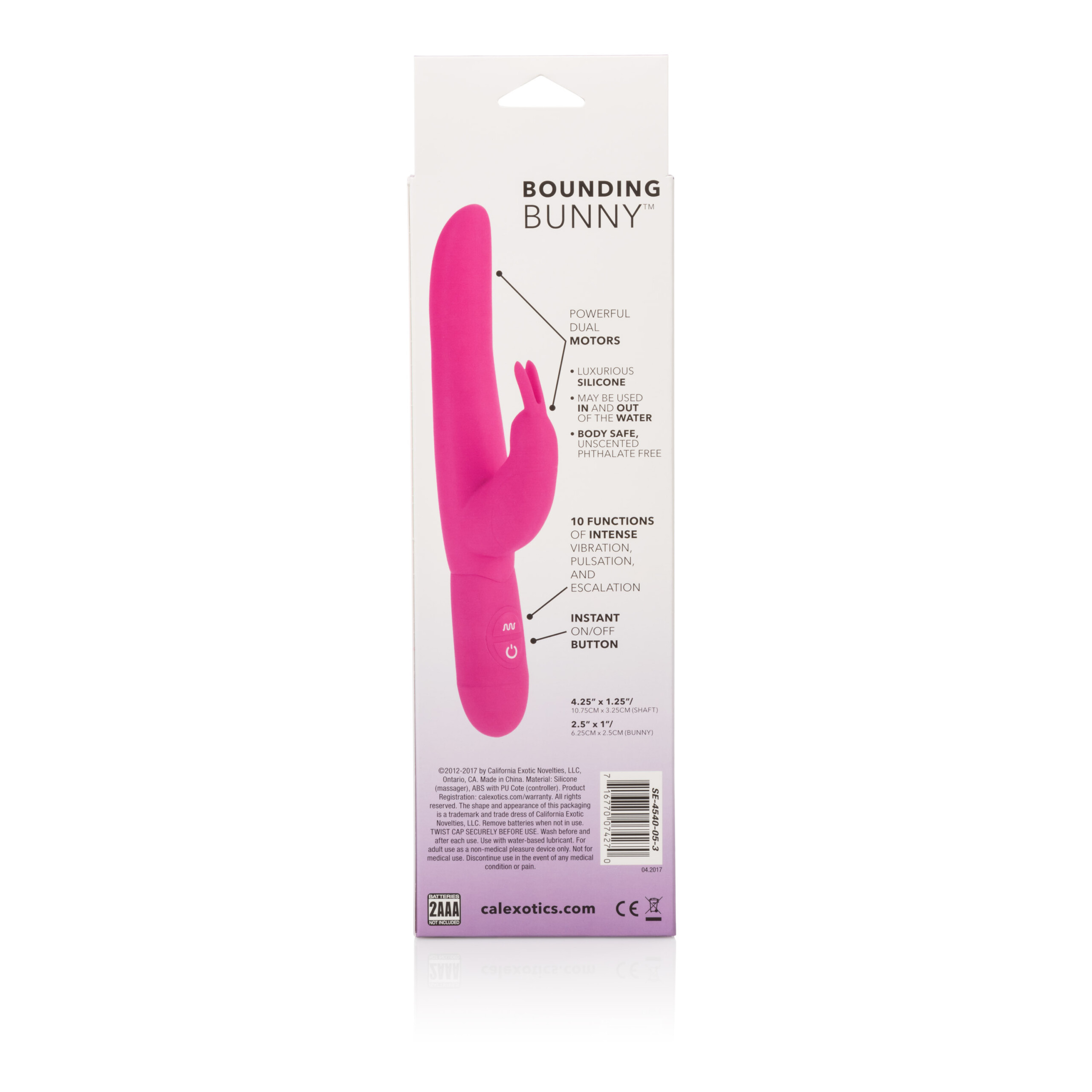 posh 10 function silicone bounding bunny pink