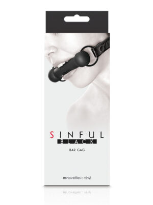 sinful bar gag black