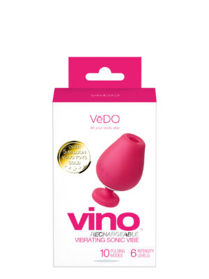 vino rechargeable vibrating sonic vibe pink