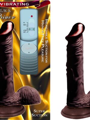 lifelike vibrating black prince 6'' lifelike vibrating black prince 6''