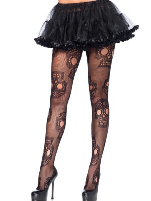 sugar skull net pantyhose one size sugar skull net pantyhose one size