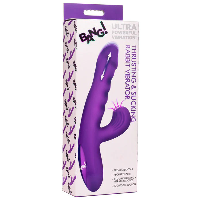 thrusting and sucking rabbit vibrator purple