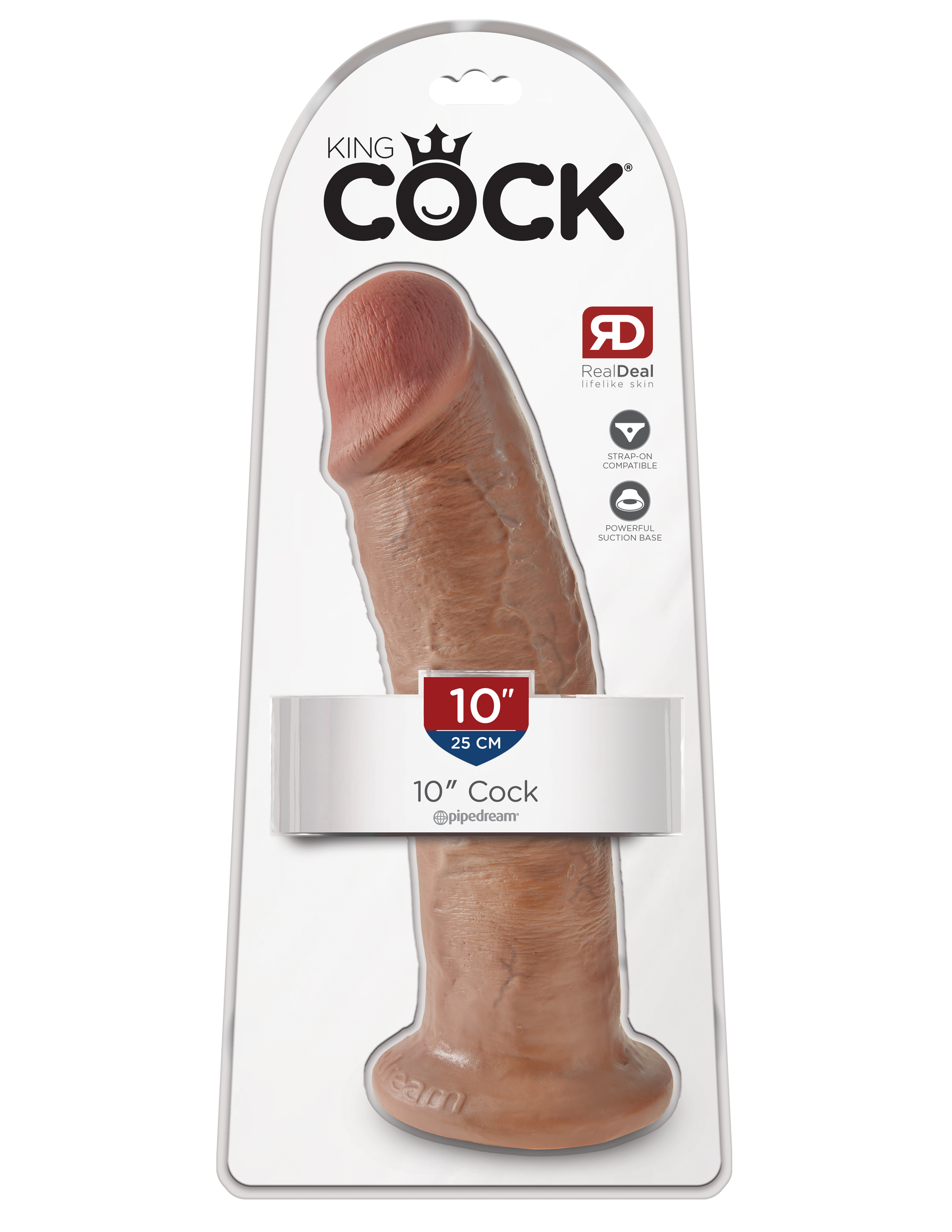 king cock 10 inch cock tan