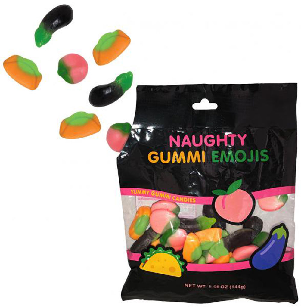 naughty emoji gummies 5.08 oz bag 144g