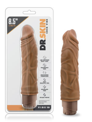 dr. skin cock vibe 10 8.5 inch vibrating cock mocha dr. skin cock vibe 10 8.5 inch vibrating cock mocha