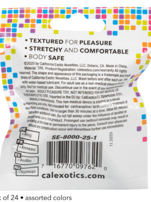 foil pack textured ring prepack of 24