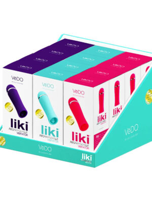liki rechargeable flicker vibe 12 piece assorted display