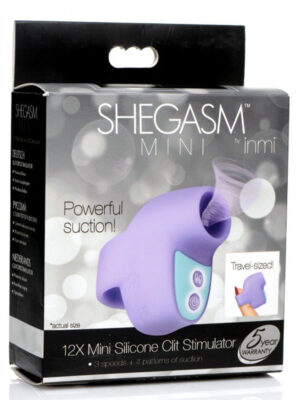 shegasm mini 12x mini silicone clit stimulator purple