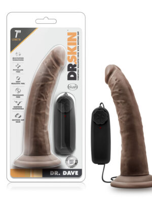 dr. skin dr. dave 7 inch vibrating cock with suction cup chocolate dr. skin dr. dave 7 inch vibrating cock with suction cup chocolate