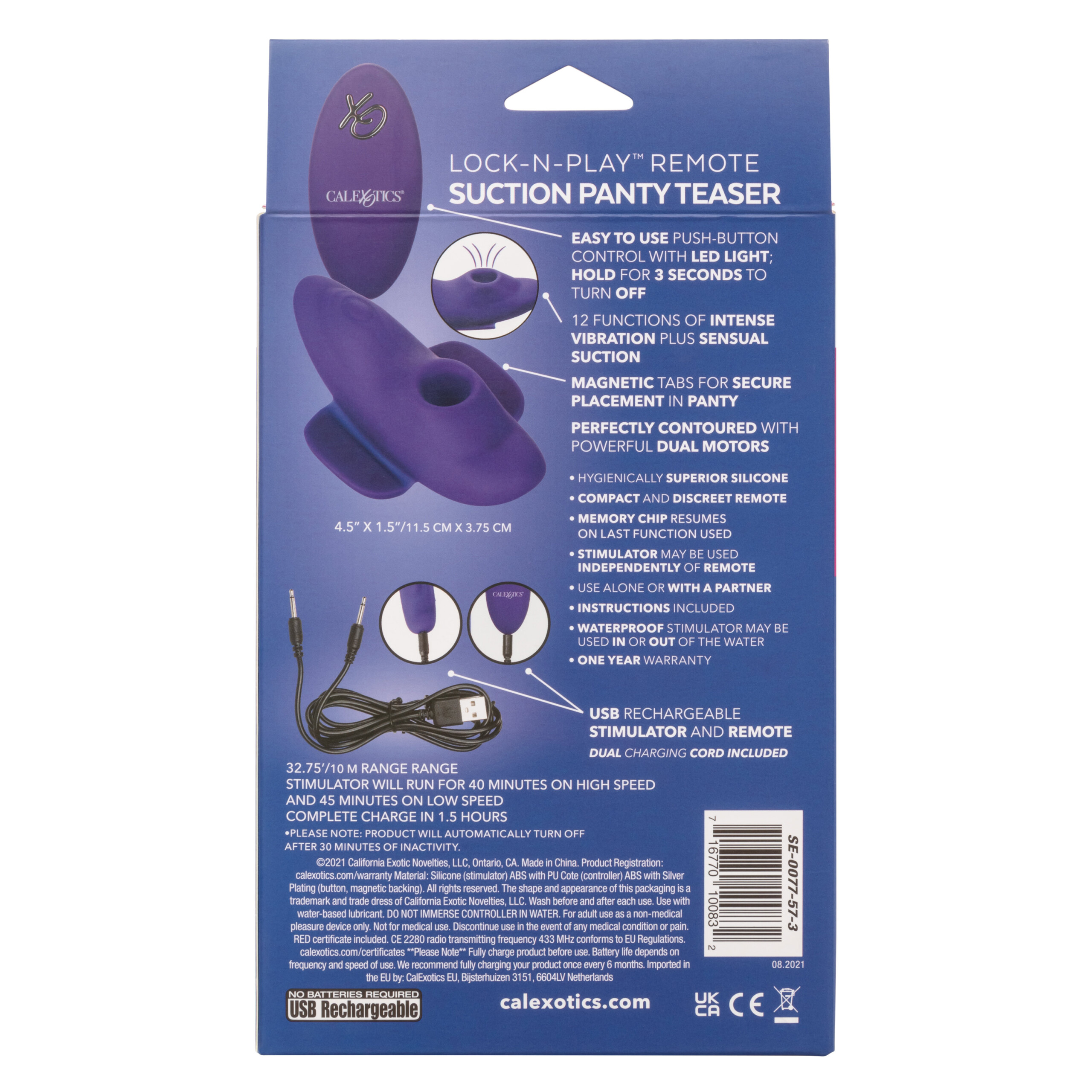 lock n play remote suction panty teaser purple lock n play remote suction panty teaser purple