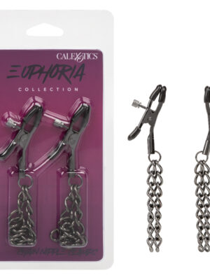 euphoria collection chain nipple clamps black euphoria collection chain nipple clamps black