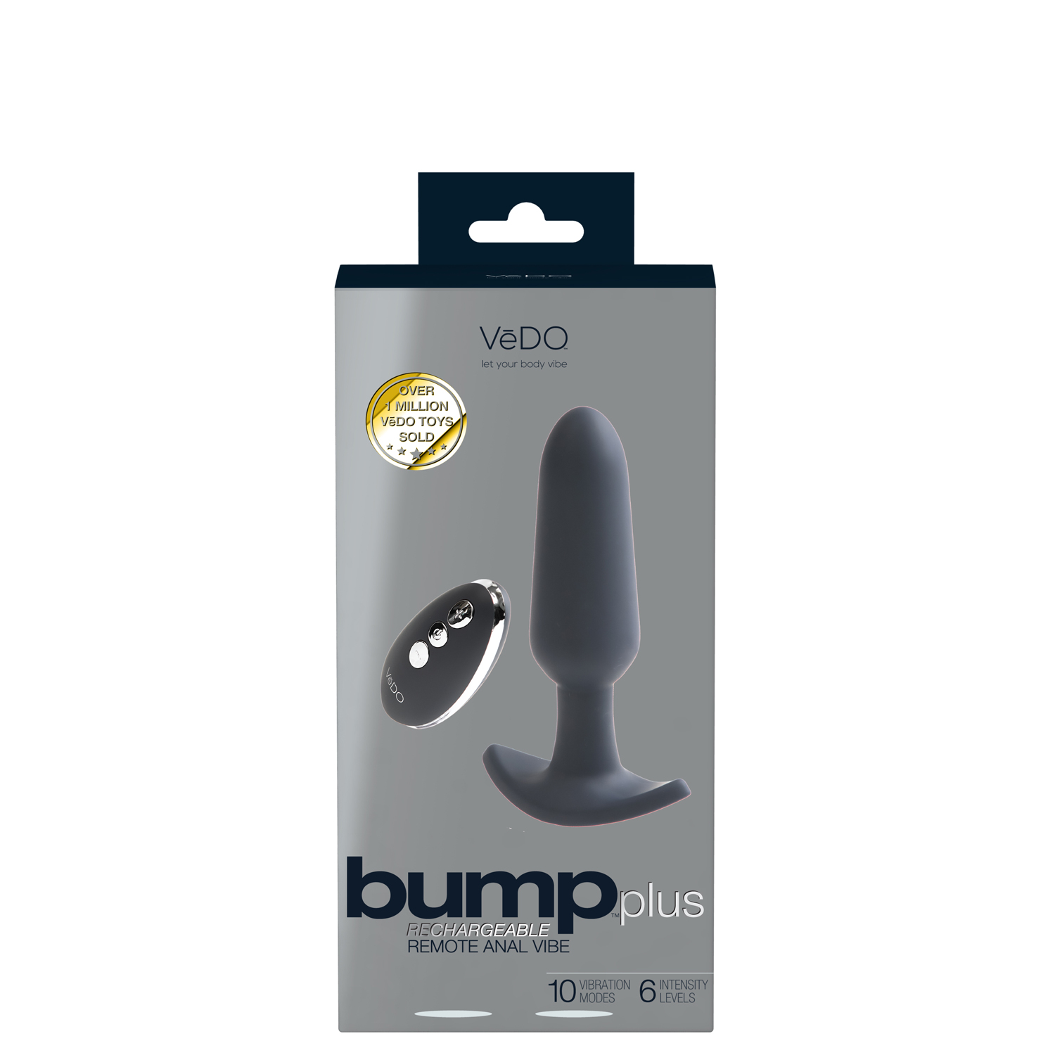 bump plus rechargeable remote control anal vibe just black