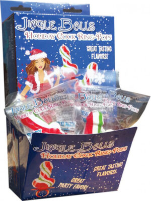 jingle balls holiday cock ring pop 12 piece display