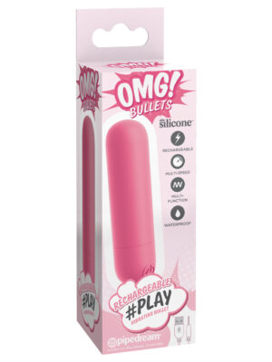 omg! bullets play rechargeable vibrating bullet pink