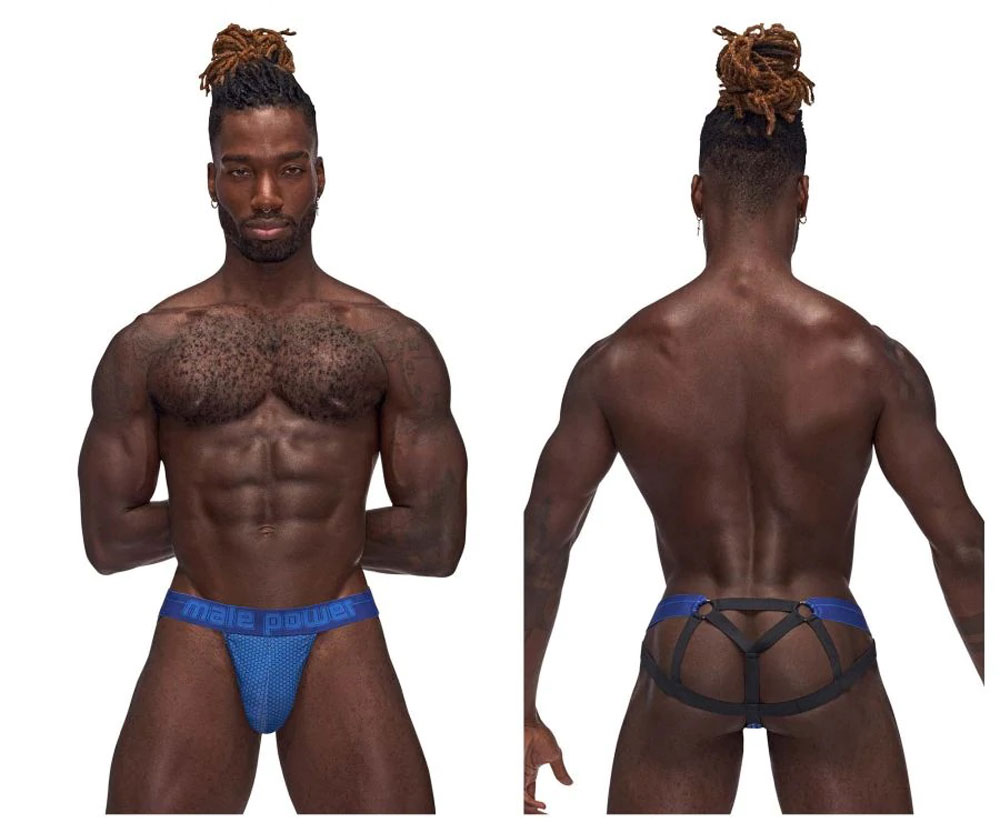 sexagon strappy ring jock large/x large royal