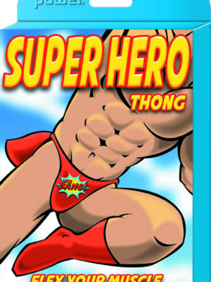 super hero thong one size red