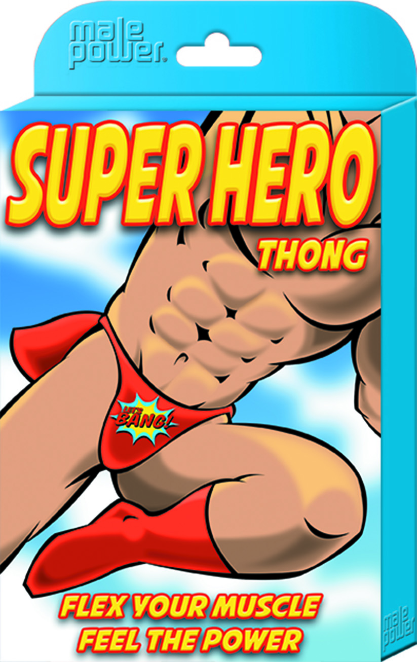 super hero thong one size red super hero thong one size red