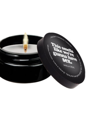 this smells like we're gunna have sex massage candle 2 oz vanilla