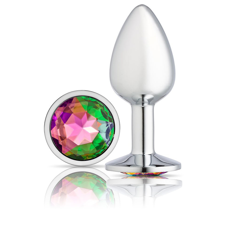 cloud 9 novelties gems silver chromed anal plug small cloud 9 novelties gems silver chromed anal plug small
