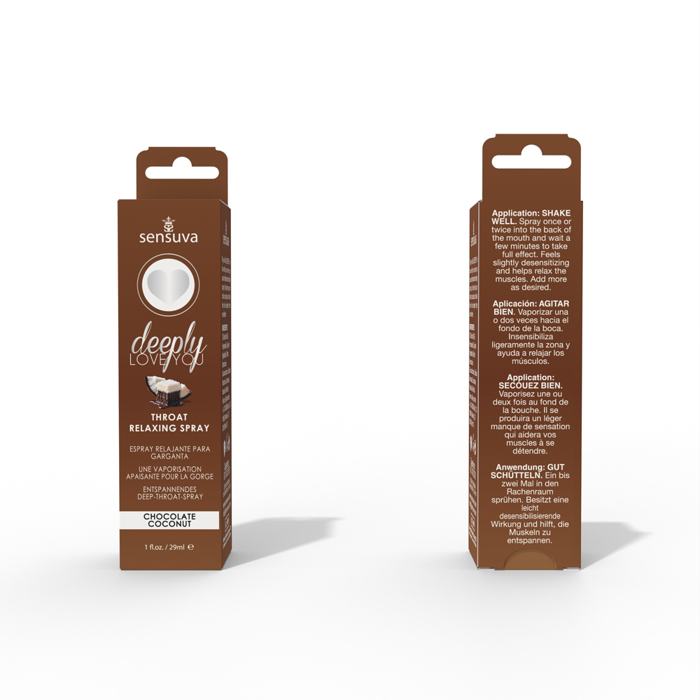deeply love you throat relaxing spray chocolate coconut 1 fl. oz. deeply love you throat relaxing spray chocolate coconut 1 fl. oz.