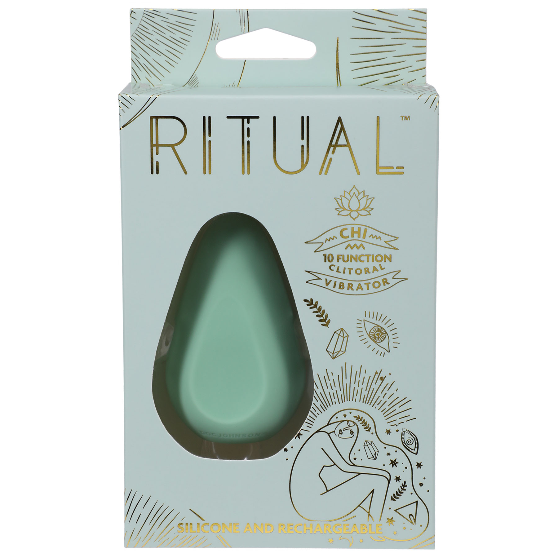 ritual chi rechargeable silicone clit vibe mint