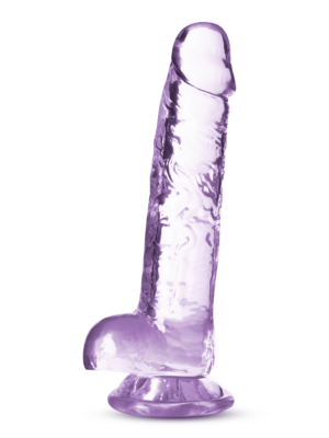 naturally yours 7 inch crystalline dildo amethhyst