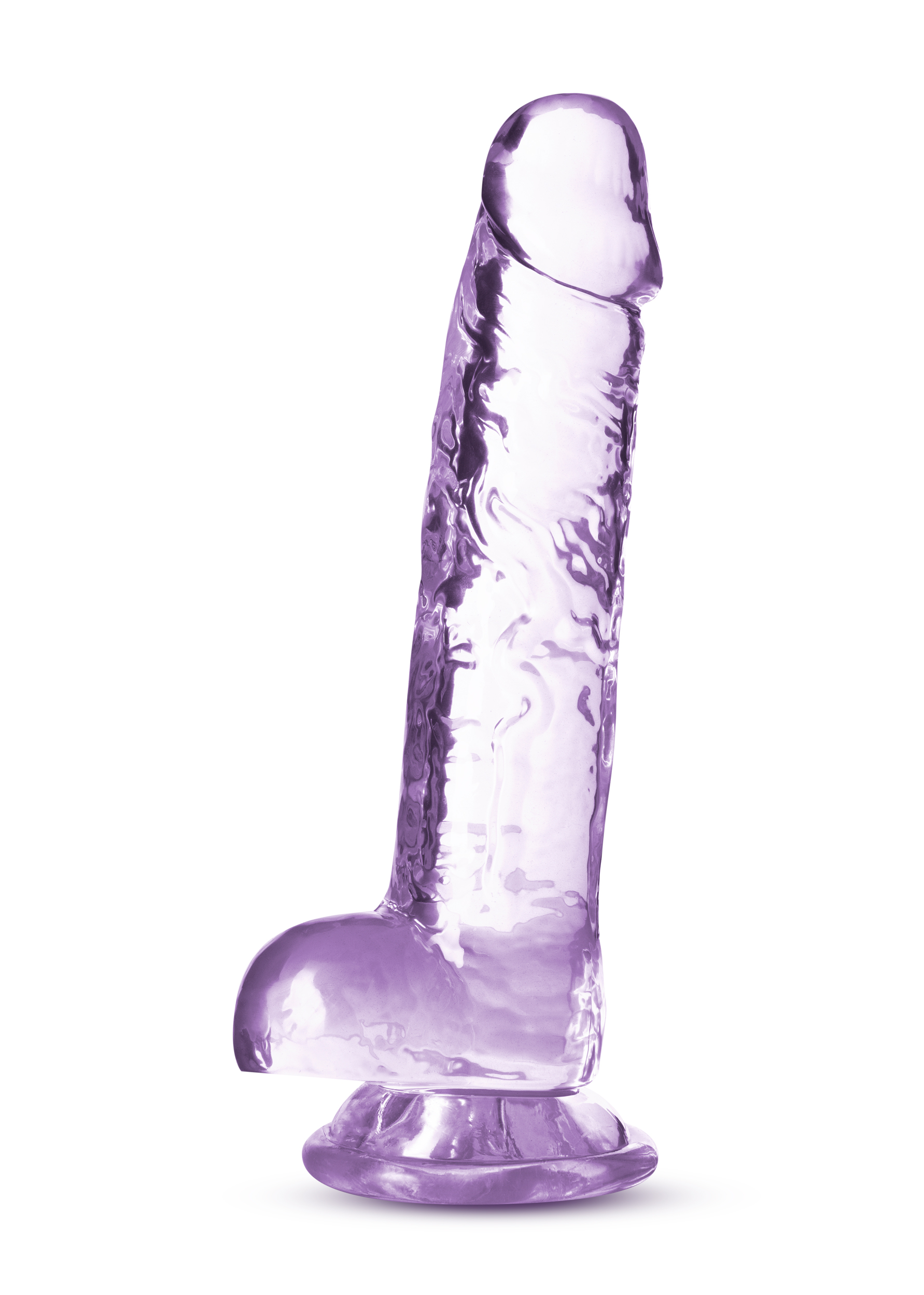 naturally yours 7 inch crystalline dildo amethhyst
