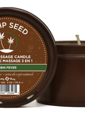 hemp seed 3 in 1 massage candle cabin fever 6oz/ 170 g