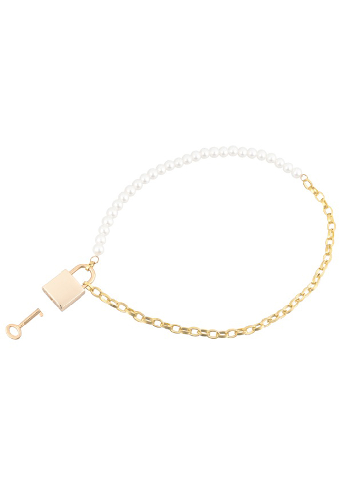pearl day collar white/gold