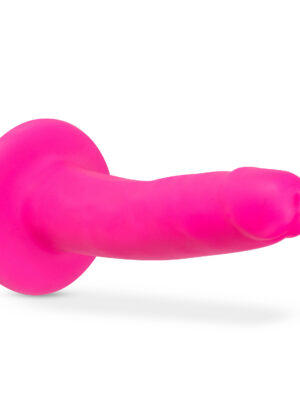 neo elite 6 inch silicone dual density cock neon pink